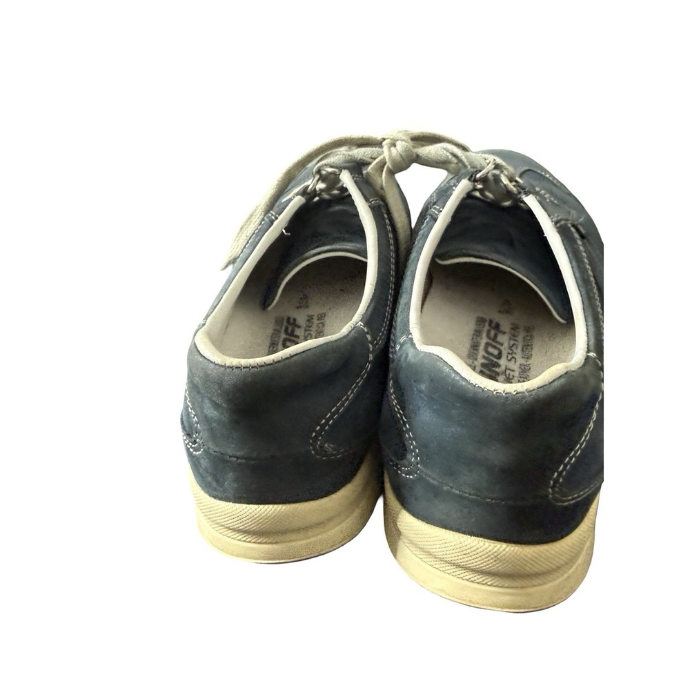 MEPHISTO Runoff Sneakers Nubuck Walking Air Jet Shoes Blue Gray Womens Size 6 - Picture 4 of 6